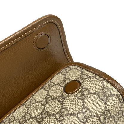 Gucci Handbag Horsebit 1955 Small Top Handle Bag/gg Plus GG Supreme 627323 Dark