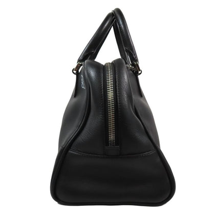 Loewe Amazona 75 Small 2way Shoulder Bag Handbag Anagram Leather Cabasn Black