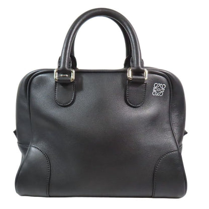 Loewe Amazona 75 Small 2way Shoulder Bag Handbag Anagram Leather Cabasn Black