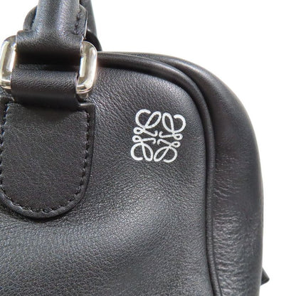 Loewe Amazona 75 Small 2way Shoulder Bag Handbag Anagram Leather Cabasn Black