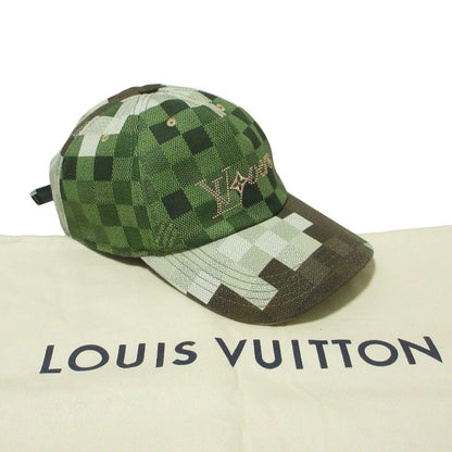 Cleaned Louis Vuitton Damoflage M7363m Cap Hat Green Men Ladies Used