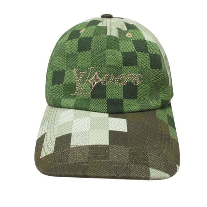 Cleaned Louis Vuitton Damoflage M7363m Cap Hat Green Men Ladies Used
