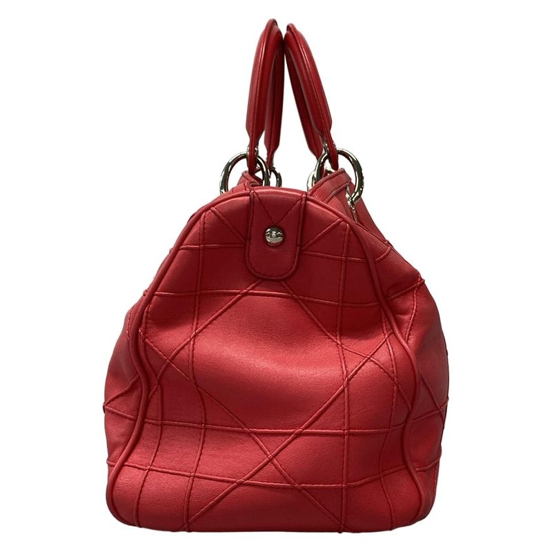 Dior/christian Dior Tote Bag Granville Pink Leather