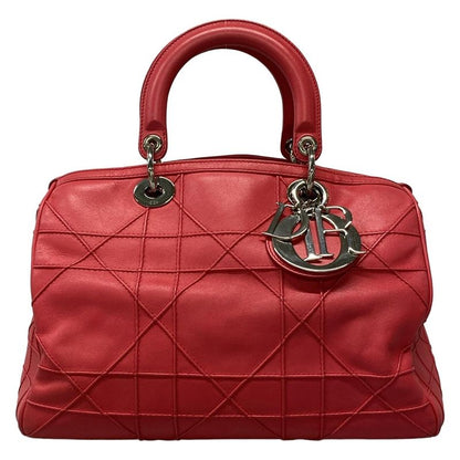 Dior/christian Dior Tote Bag Granville Pink Leather