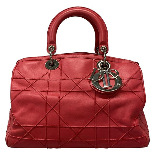 Dior/christian Dior Tote Bag Granville Pink Leather