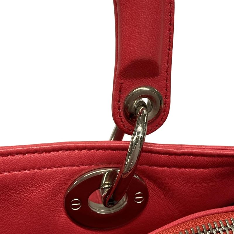 Dior/christian Dior Tote Bag Granville Pink Leather