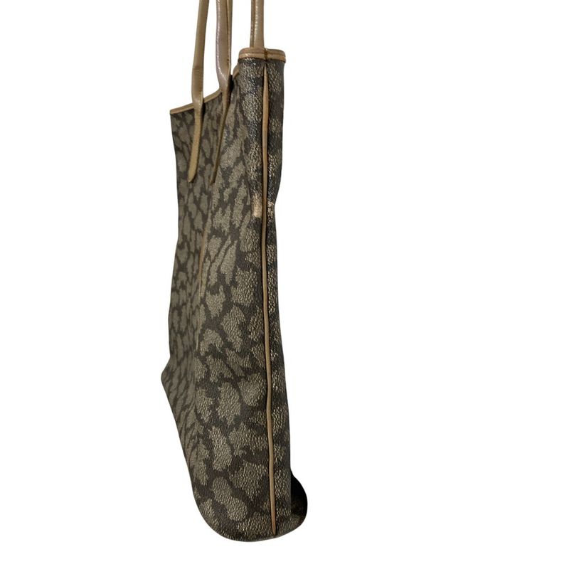 Yves Saint Laurent YSL Yves Saint Laurent Giraffe Pattern PVC Tote Bag Grey