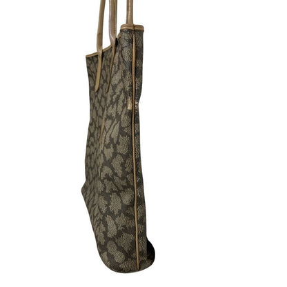 Yves Saint Laurent YSL Yves Saint Laurent Giraffe Pattern PVC Tote Bag Grey