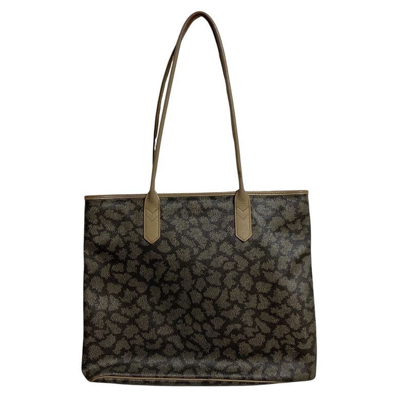 Yves Saint Laurent YSL Yves Saint Laurent Giraffe Pattern PVC Tote Bag Grey