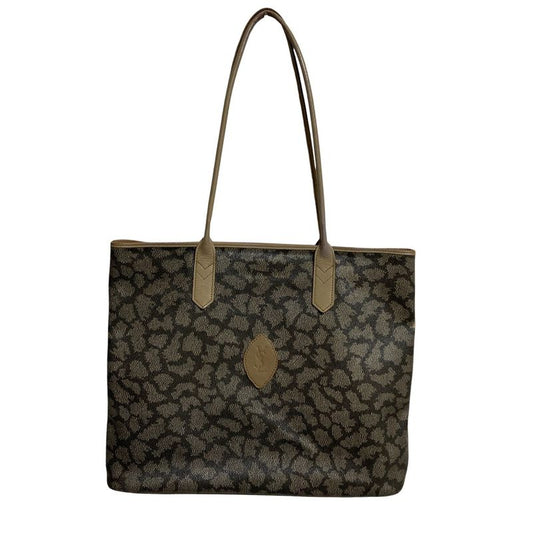 Yves Saint Laurent YSL Yves Saint Laurent Giraffe Pattern PVC Tote Bag Grey