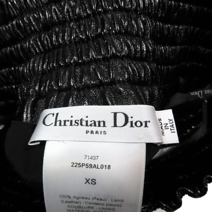 Unused Christian Dior Lamb Leather Wide Shorts Wes Togo M Shorts Bottoms Black