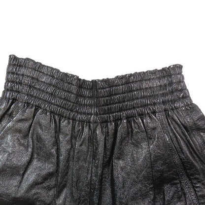 Unused Christian Dior Lamb Leather Wide Shorts Wes Togo M Shorts Bottoms Black
