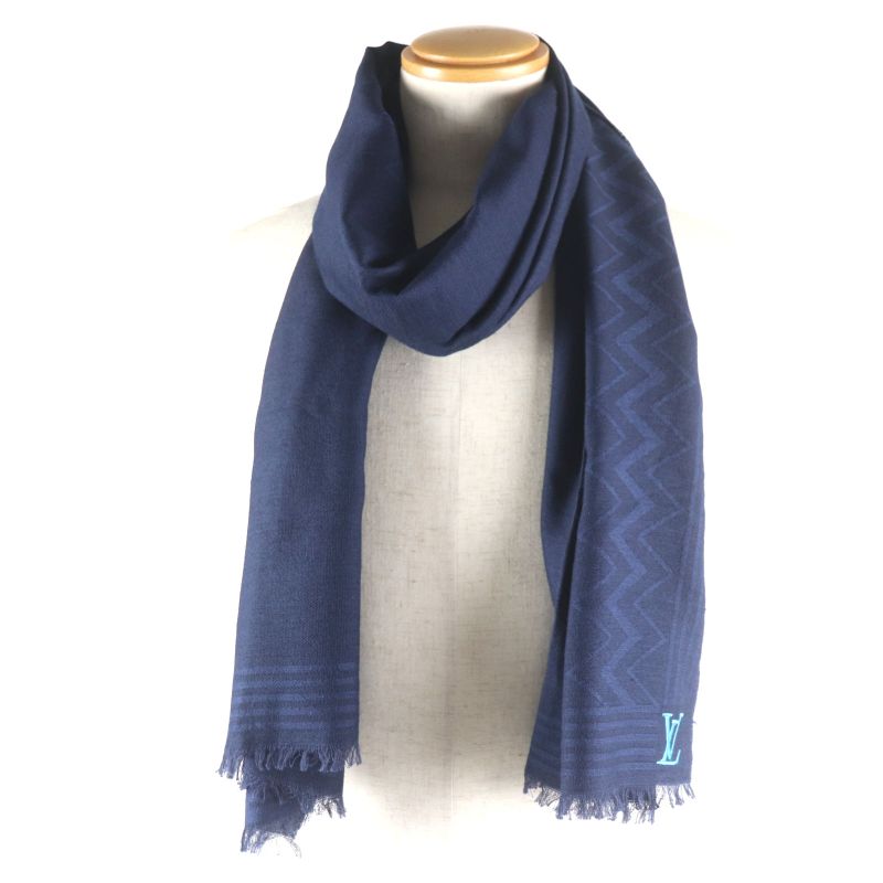  Louis Vuitton 2022 M77583 Etoile LV Zigzag Silk Blend Logo Embroidery Large