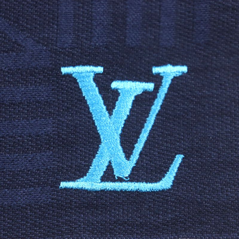  Louis Vuitton 2022 M77583 Etoile LV Zigzag Silk Blend Logo Embroidery Large
