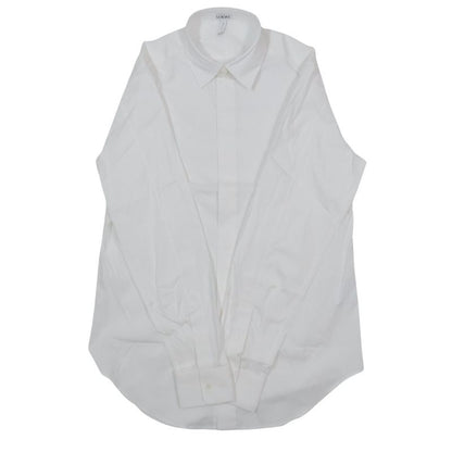 Loewe Long Sleeve Dress Shirt Blouse Tops Cut and Sewn Fly Front Ribbed Wing 37