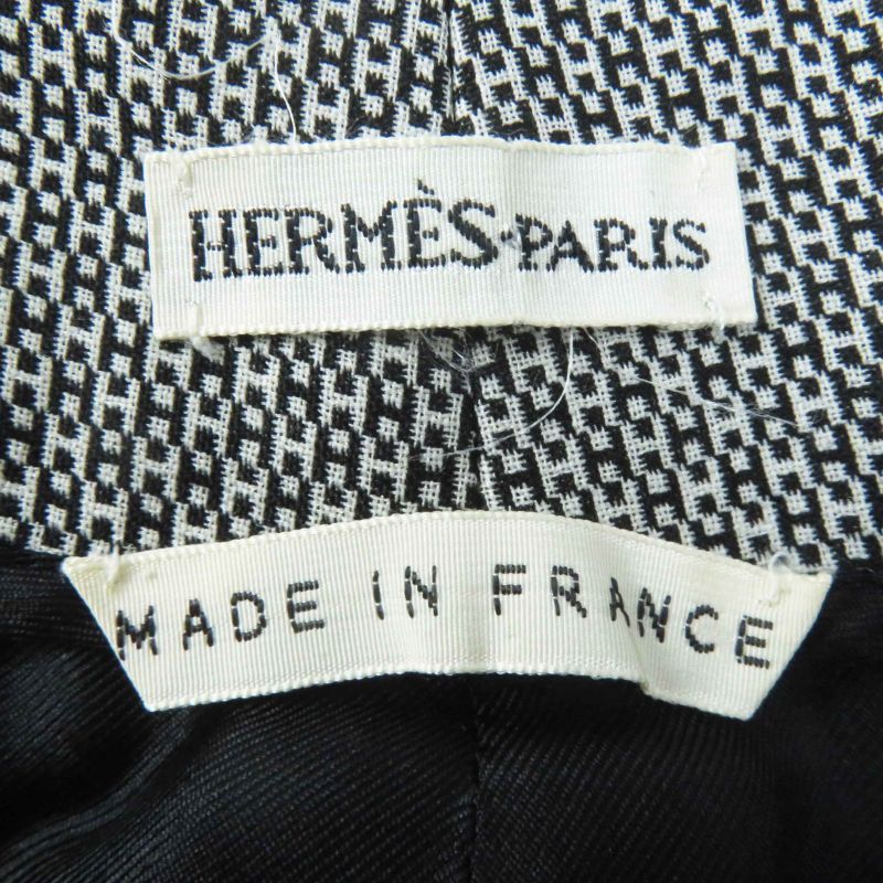Hermes Vintage Margiela Period Wool Silk Rare H Pattern Archive Center Press