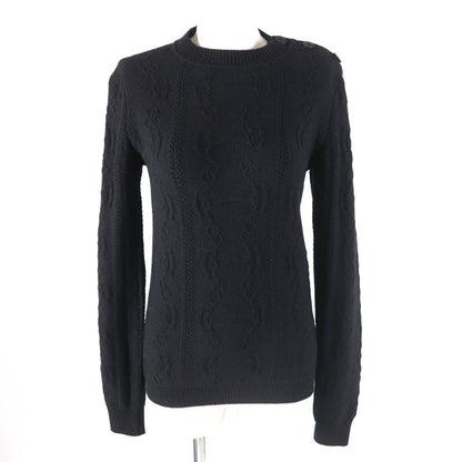 Hermes 22AW 2h2644d6 Wool Cashmere Blend With Shoulder Serie Buttons Chaine