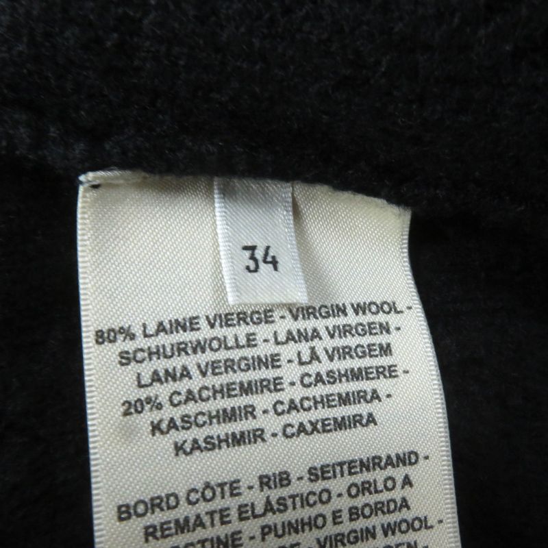 Hermes 22AW 2h2644d6 Wool Cashmere Blend With Shoulder Serie Buttons Chaine