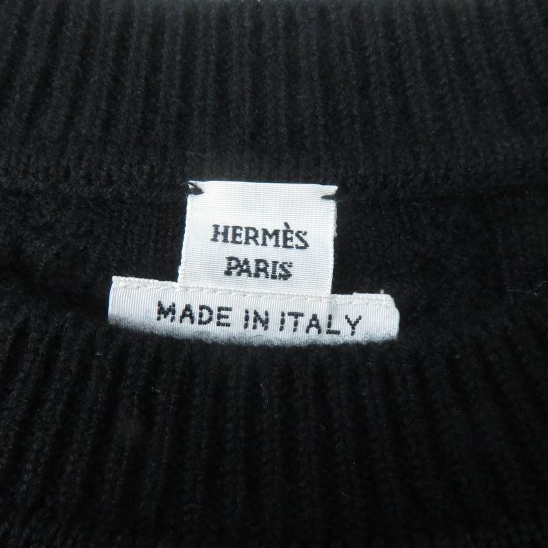 Hermes 22AW 2h2644d6 Wool Cashmere Blend With Shoulder Serie Buttons Chaine