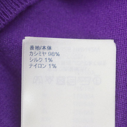Louis Vuitton 22SS LV Embossed Cashmere Silk Pullover Knit Hoodie Purple S