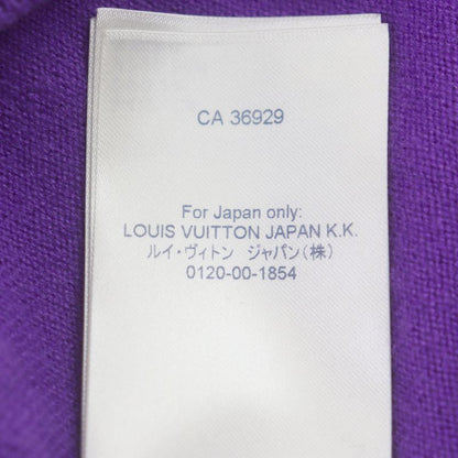 Louis Vuitton 22SS LV Embossed Cashmere Silk Pullover Knit Hoodie Purple S