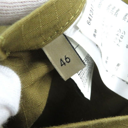 Gucci 21AW 641311 Cotton Logo Patch 2WAY Zip Up Down Jacket Down Vest Camel