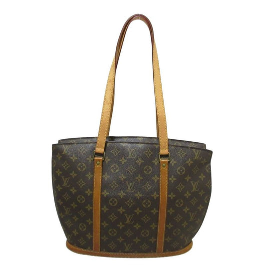 Louis Vuitton Monogram Babylon Tote Handbag M51102 Brown Ladies Used