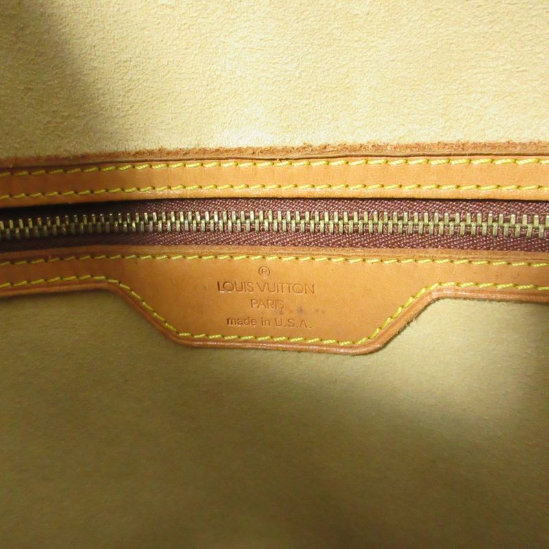 Louis Vuitton Monogram Babylon Tote Handbag M51102 Brown Ladies Used