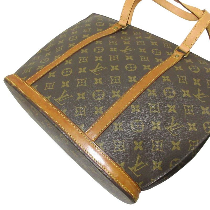 Louis Vuitton Monogram Babylon Tote Handbag M51102 Brown Ladies Used