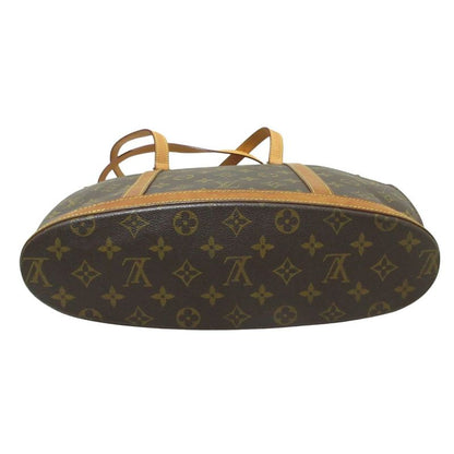 Louis Vuitton Monogram Babylon Tote Handbag M51102 Brown Ladies Used
