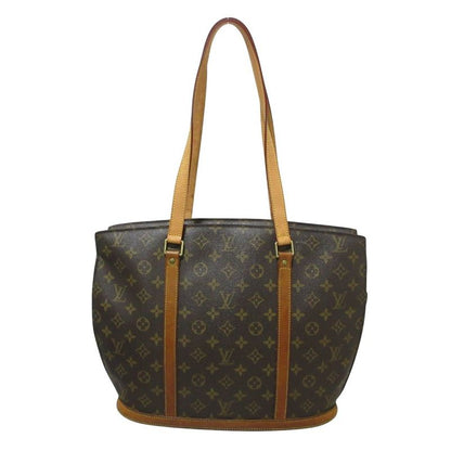 Louis Vuitton Monogram Babylon Tote Handbag M51102 Brown Ladies Used