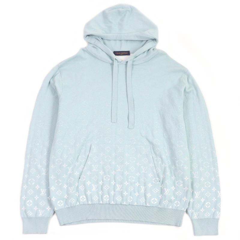 Louis Vuitton 23SS 100% Cotton Monogram Gradient Pullover Knit Hoodie Light