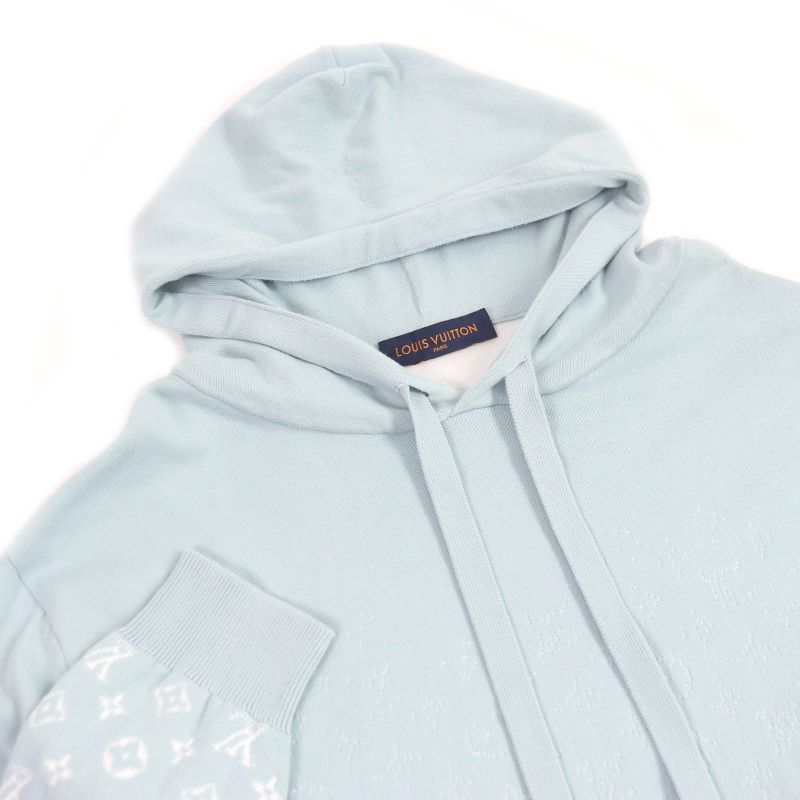 Louis Vuitton 23SS 100% Cotton Monogram Gradient Pullover Knit Hoodie Light