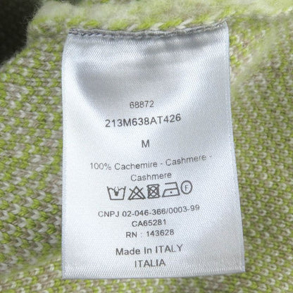 DIOR Homme 213m638at426 Leopard Cashmere High Neck Sweater 100% Cashmere High