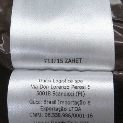 Gucci Adidas Sherry Line 3 Stripes Hooded Down Vest Brown 44 Made In Italy