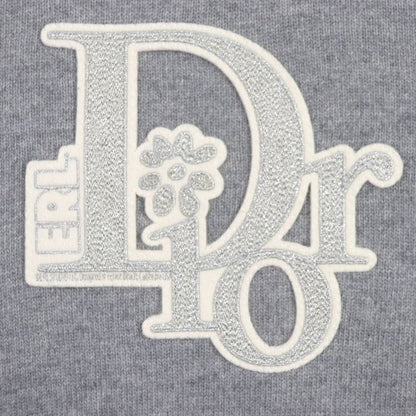  DIOR Homme 23SS 313m660at516 DIOR BY ERL Wool Cashmere Lamé Knit Sweater Grey