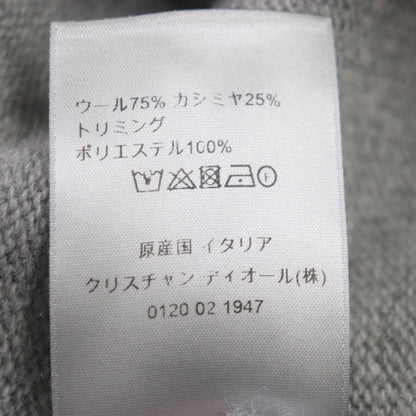  DIOR Homme 23SS 313m660at516 DIOR BY ERL Wool Cashmere Lamé Knit Sweater Grey