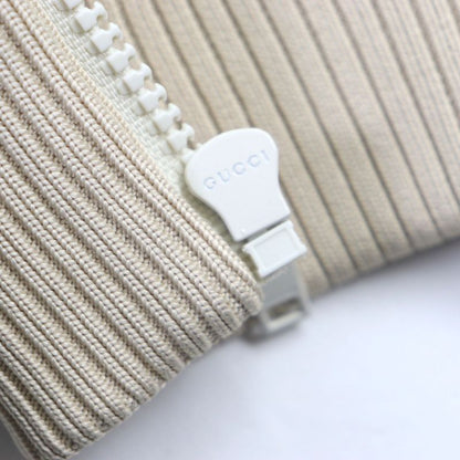  Gucci 22SS 683516 Tiger Back Embroidery Zip Up Hoodie Track Jacket Blue Beige