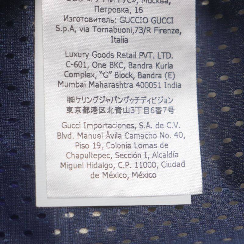  Gucci 22SS 683516 Tiger Back Embroidery Zip Up Hoodie Track Jacket Blue Beige