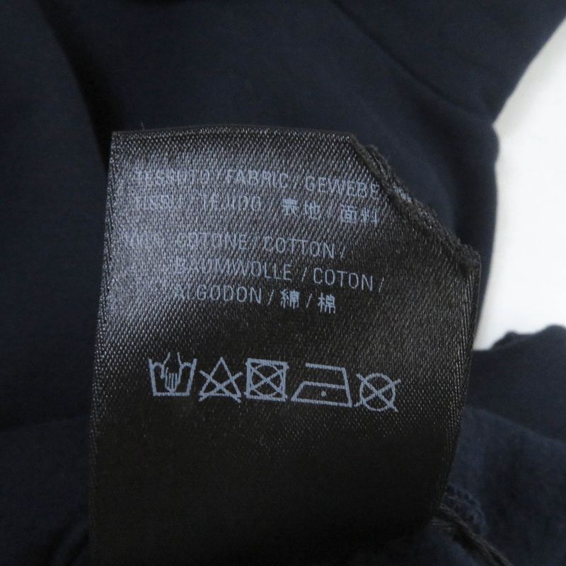 Balenciaga 578135 100% Cotton Bonjour Hoodie Oversized Pullover Hoodie Navy XS