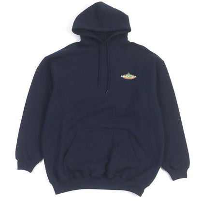 Balenciaga 578135 100% Cotton Bonjour Hoodie Oversized Pullover Hoodie Navy XS