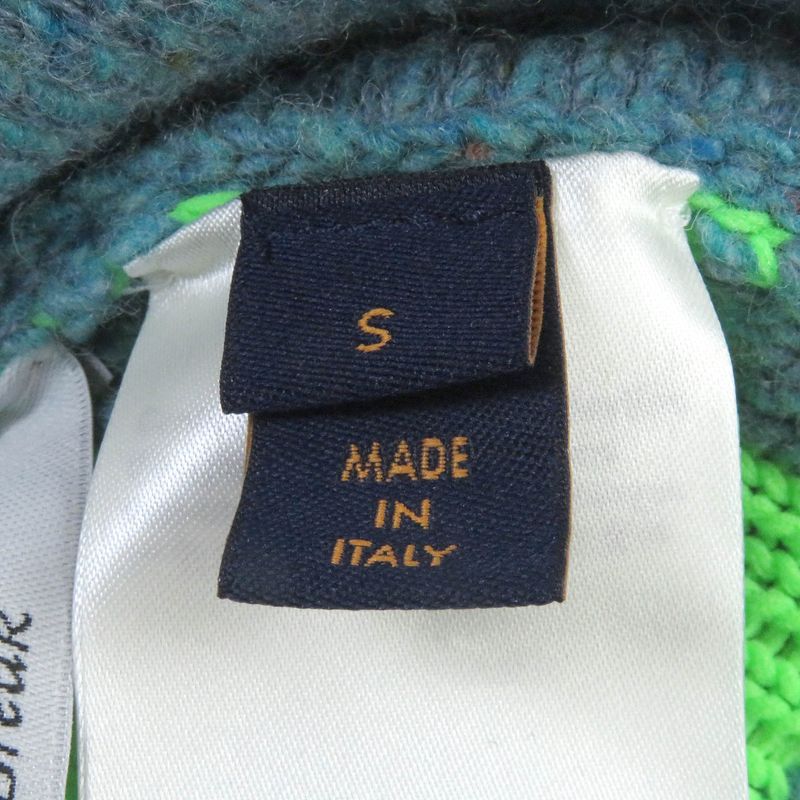 Louis Vuitton 22SS Hmn83w Wool Amen Break Monogram Signature Knit Cardigan Blue