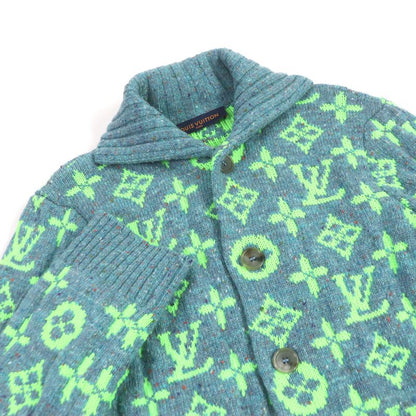 Louis Vuitton 22SS Hmn83w Wool Amen Break Monogram Signature Knit Cardigan Blue