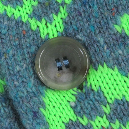 Louis Vuitton 22SS Hmn83w Wool Amen Break Monogram Signature Knit Cardigan Blue