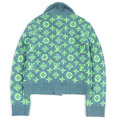 Louis Vuitton 22SS Hmn83w Wool Amen Break Monogram Signature Knit Cardigan Blue