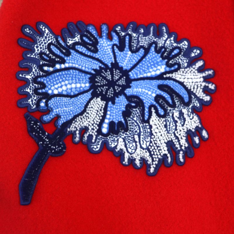 Louis Vuitton Yayoi Kusama 23SS Hol31e Cowhide Wool Embroidered Varsity Jacket