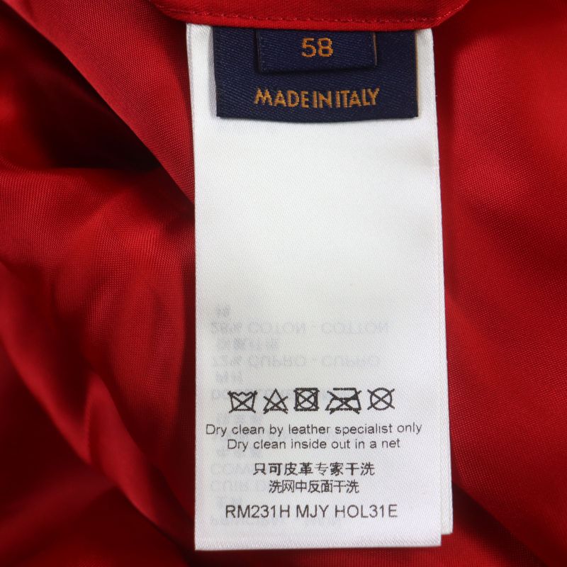 Louis Vuitton Yayoi Kusama 23SS Hol31e Cowhide Wool Embroidered Varsity Jacket