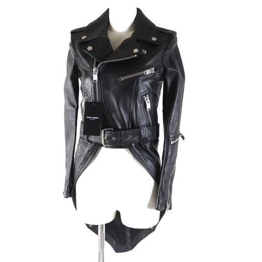 Saint Laurent Paris 15AW Eddie Period Lamb Leather Tailored Rider's Jacket