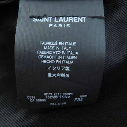 Saint Laurent Paris 15AW Eddie Period Lamb Leather Tailored Rider's Jacket