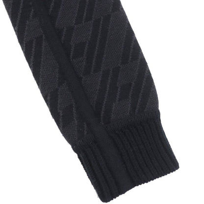 Hermes 23AW 3h2204d2 Wool Cashmere Bias H/none Fabric Reversible Zip Knit